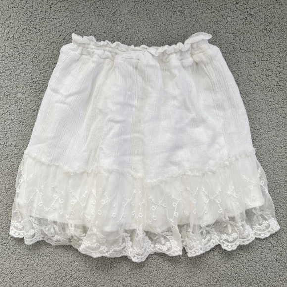 ZARA Girls Lace Skirt White size M/6 - Picture 2 of 5